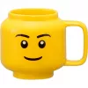 LEGO keramický hrnček Boy, malý, žltý