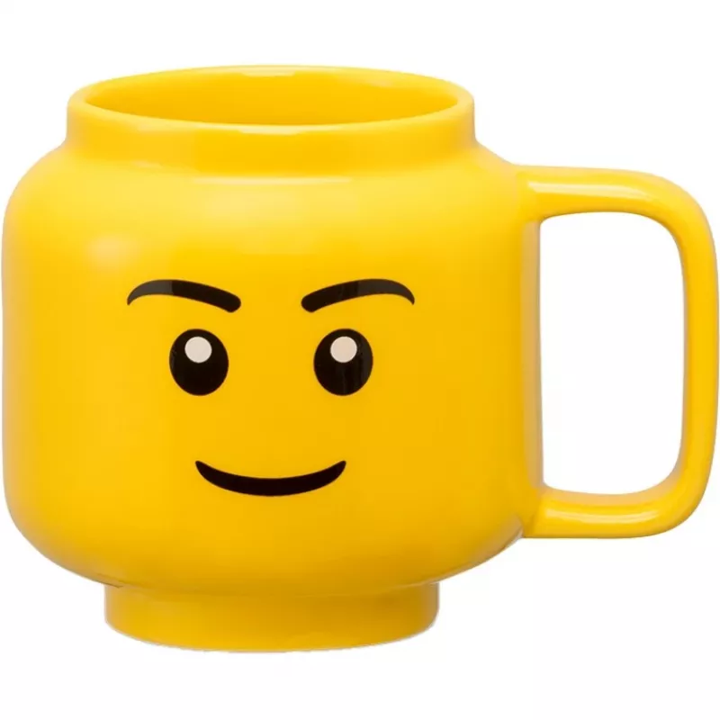 LEGO keramický hrnček Boy, malý, žltý