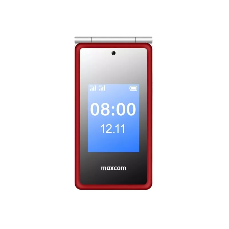 Maxcom MM835L 4G véčkový telefón, Dual SIM, 3,5 palca (8,89 cm), USB-C, červený