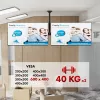 Stropný držiak MACLEAN MC-111 B pre dva televízory, max. zaťaženie 2×40 kg, max. VESA 600×400