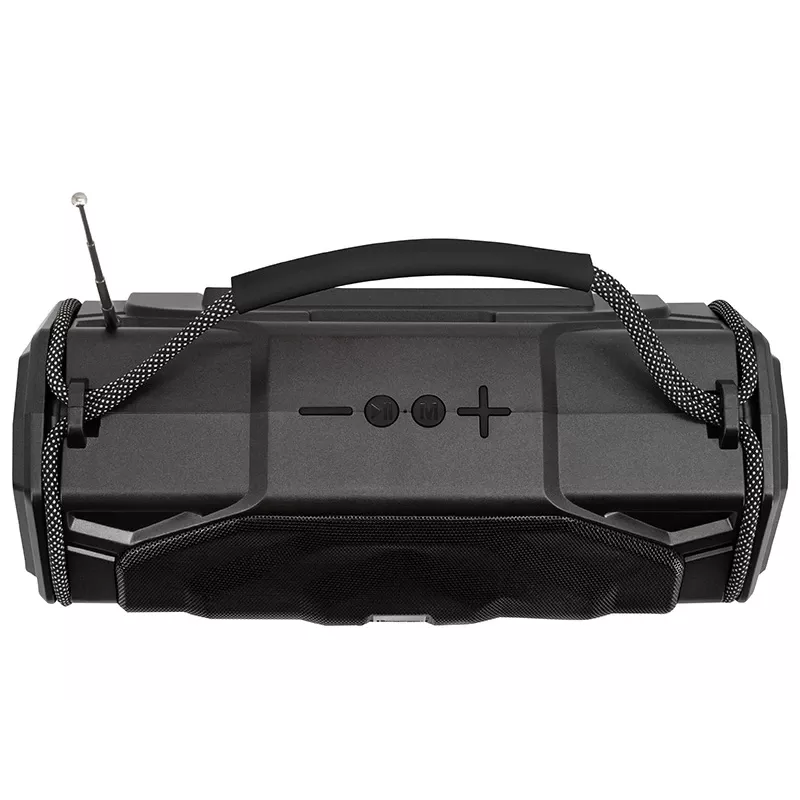 Tracer Explorer TRAGLO47616 prenosný Bluetooth reproduktor, TWS, Bluetooth 5.3, 15 W RMS, rádio FM, baterka, solárny panel, powerbanka 1800 mAh, microSD, čierny