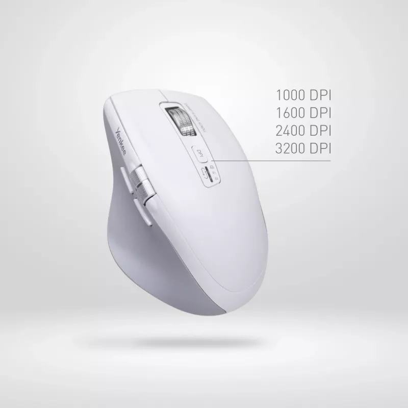 Bezdrôtová myš YENKEE 2095WH SPIN DUAL Smart Flying Scroll