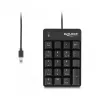 Numerická klávesnica DeLOCK 12108 USB čierna 19 klávesov 1,6 m kábel