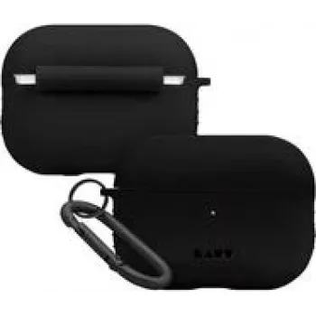 Silikónové puzdro LAUT POD Charcoal pre AirPods Pro — odolné, ľahké ochranné puzdro