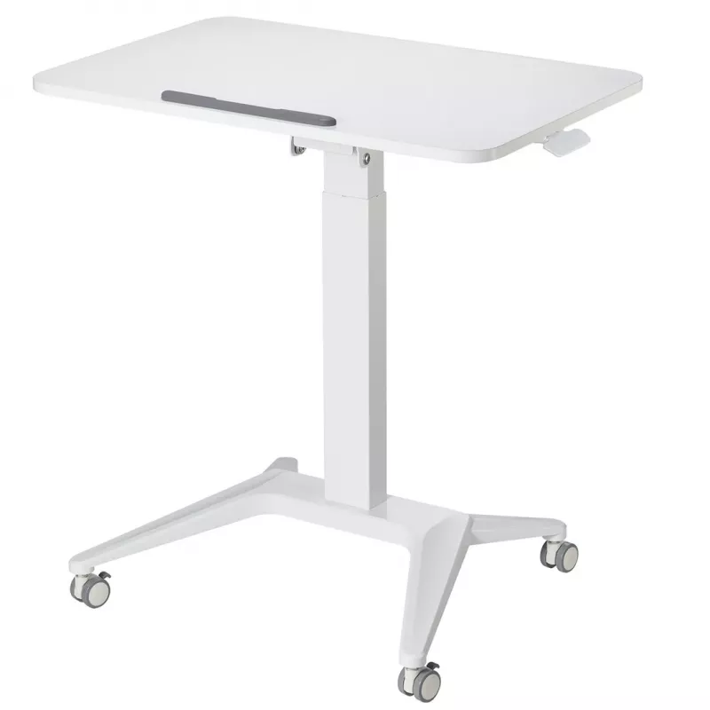 Mobilný laptopový stolík MACLEAN MC-453W s pneumatickým nastavením výšky, max. výška 109 cm