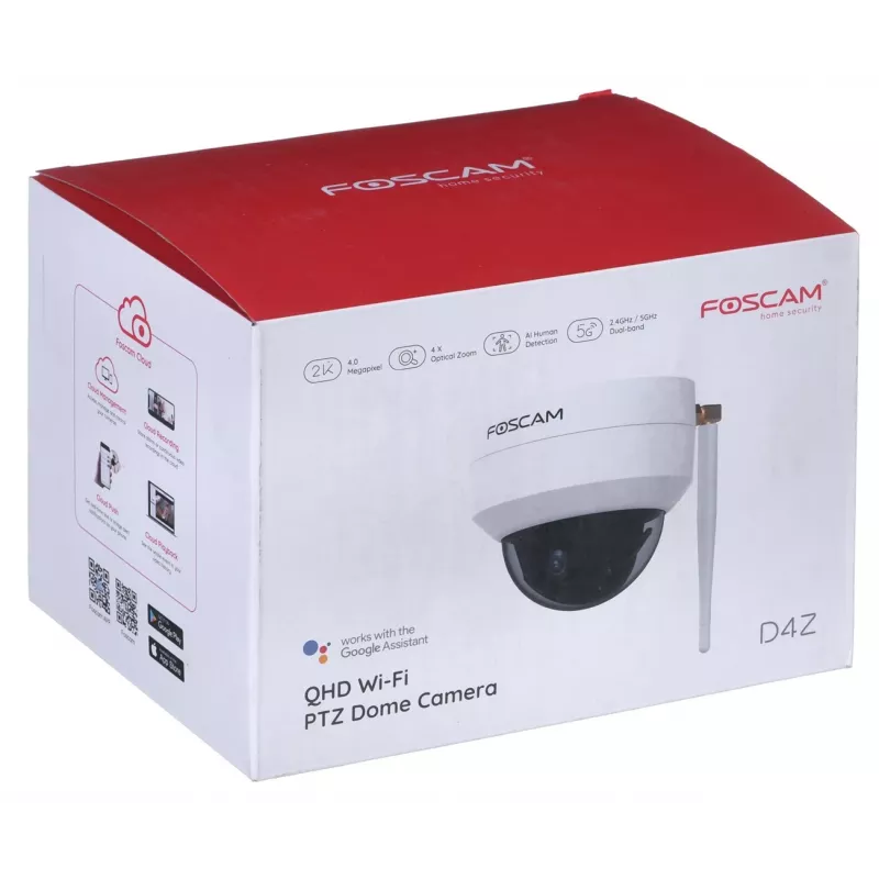 Foscam D4Z Bulb IP bezpečnostná kamera interiér & exteriér 2304 x 1536 pixelov stropná