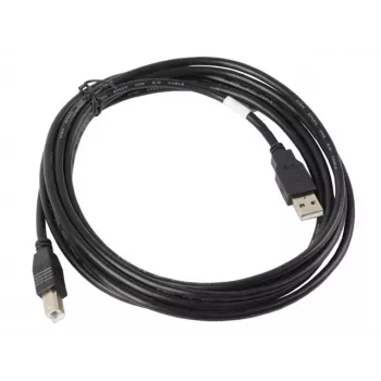 Lanberg CA-USBA-10CC-0030-BK USB kábel 3 m USB 2.0 USB B čierny (CA-USBA-10CC-0030-BK)