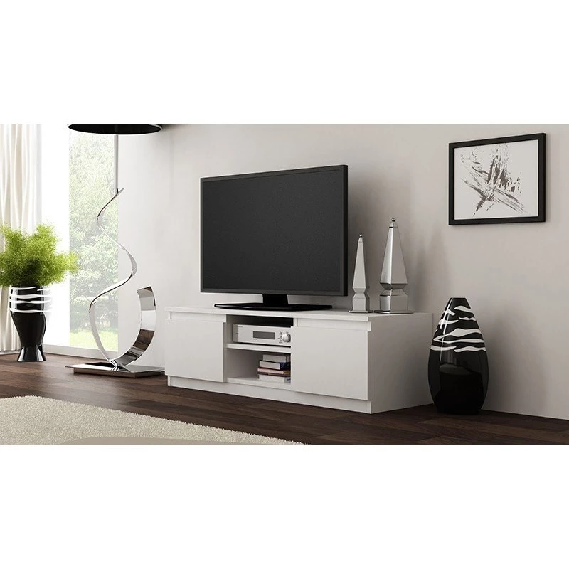 Topeshop RTV120 BIEL TV stojan 2 police