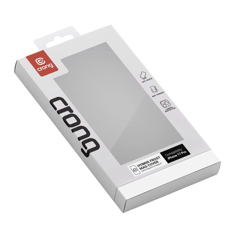 Puzdro na mobil Crong MagSafe pre iPhone 17 Pro – hybrid čierne
