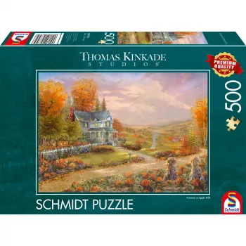 Thomas Kinkade Studios: Herbst in Apple Hill, puzzle 500 dielov