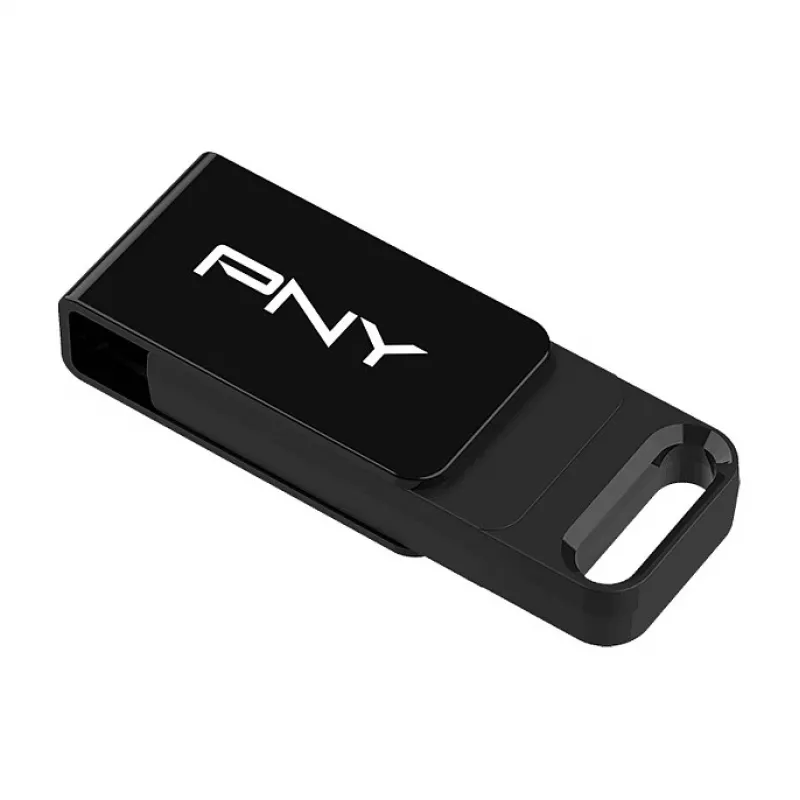 PNY Elite, 64 GB, USB Type-C, 3.2 Gen 1 (3.1 Gen 1), 120 MB/s, čierna