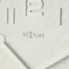 NeXtime 3096WI - nástenné hodiny - quartzové hodiny - okrúhle - biela - drevo - drevo