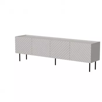 TV skrinka Cama LUCCA 4D 200x40x59 cm, cashmere, sivá doska z drevotriesky