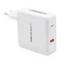 Qoltec GaN nabíjačka FAST 108W | 5-20V | 3-4.7A | USB C | biela