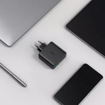 Nástenná nabíjačka PA-D3 2xUSB Power Delivery (1xUSB+1xUSB C) 5,4A 60W Dynamic Detect