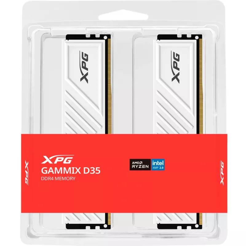DIMM 32 GB DDR4-3600 (2x 16 GB) Dual-Kit, pamäť biela, AX4U320016G16A-DTWHD35, XPG Gammix D35, INTEL XMP