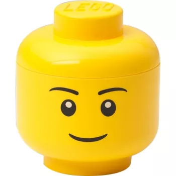 Room Copenhagen LEGO úložná hlava „Boy“ mini – úložná krabica na malé kocky a hračky