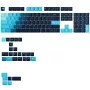 Keycaps GLORIOUS GPBT Gradient Celestial Ice – ANSI rozloženie, PBT farbosublimačná sada keycaps