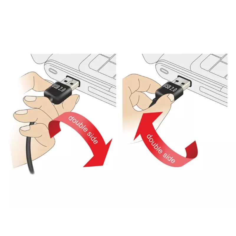 USB kábel DeLOCK EASY-USB 2.0-A - USB 2.0 Micro-B 3 m