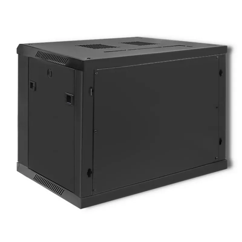 19 inch racková skriňa QOLTEC 54463 9U 600x500x450 mm Kovové puzdro pre sieťové zariadenia