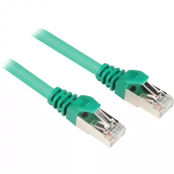 Patch kábel RJ45 konektor samec > RJ45 konektor samec CAT.6 S/FTP (zelený, 1,5 metra)