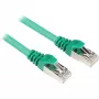 Patch kábel RJ45 konektor samec > RJ45 konektor samec CAT.6 S/FTP (zelený, 1,5 metra)