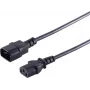Napájací kábel čierny S/CONN 60009-5 5m IEC C13 IEC C14