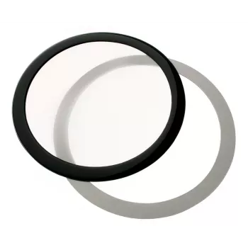 Protiprachový filter DEMCiflex 140 mm okrúhly – čierny/biely pre ventilátory do skrine