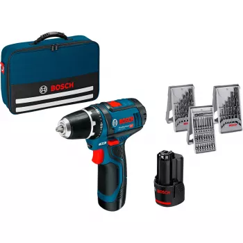 Bosch GSR 12V-15 Professional 1300 RPM 600 g čierna, modrá