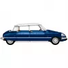 Citroen DS 21 Pallas 1968, stavebnica mierka 1:12