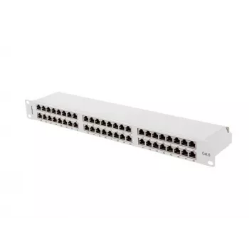 Patch panel LANBERG PPS6-1048-S 48-portový 1U 19 palcov Cat6 FTP tienený