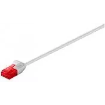 Wentronic Goobay CAT 6 tenký patch kábel, U/UTP, sivá, 0,25 m - medený materiál (71546)