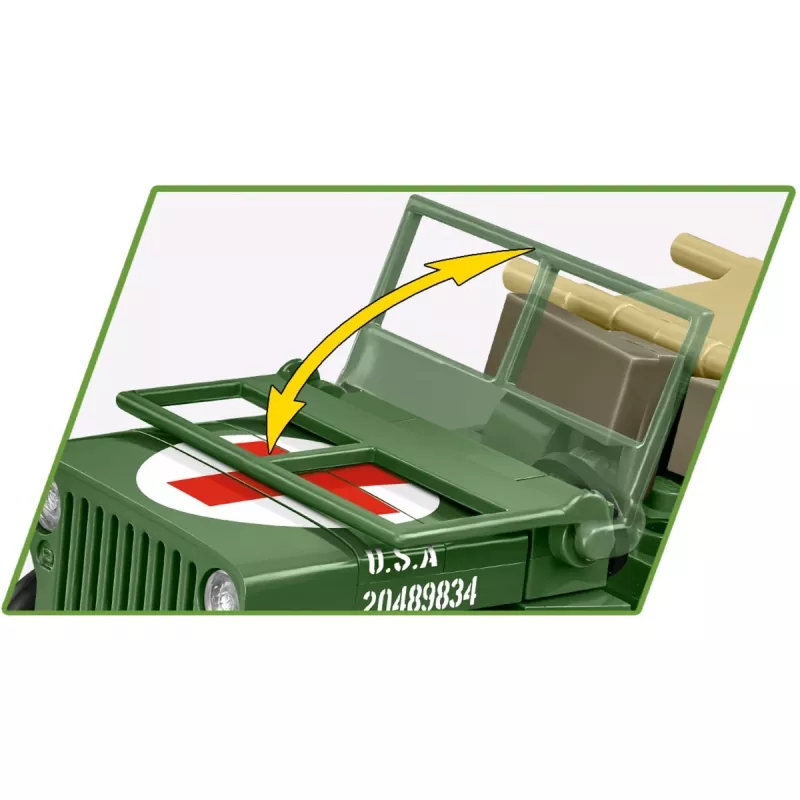 Kocky COBI Medical Willys MB 130 dielov 6 rokov