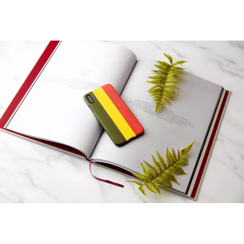 Puzdro na smartphone man and wood pre iPhone XS Max – model Reggae, čierna