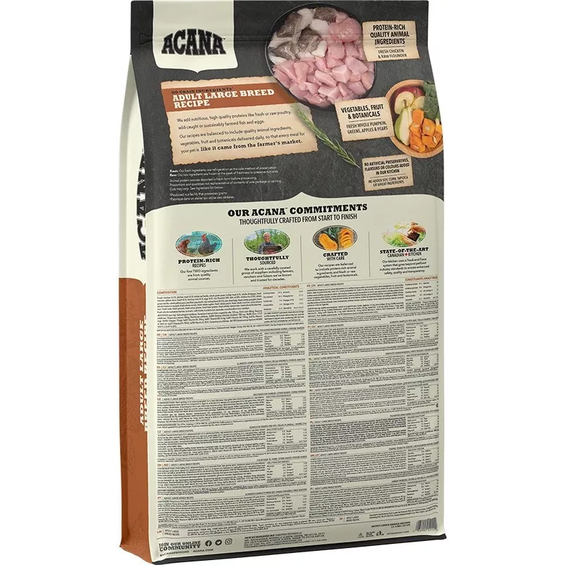 ACANA Dog Adult Large breed – suché krmivo pre psov – 17 kg