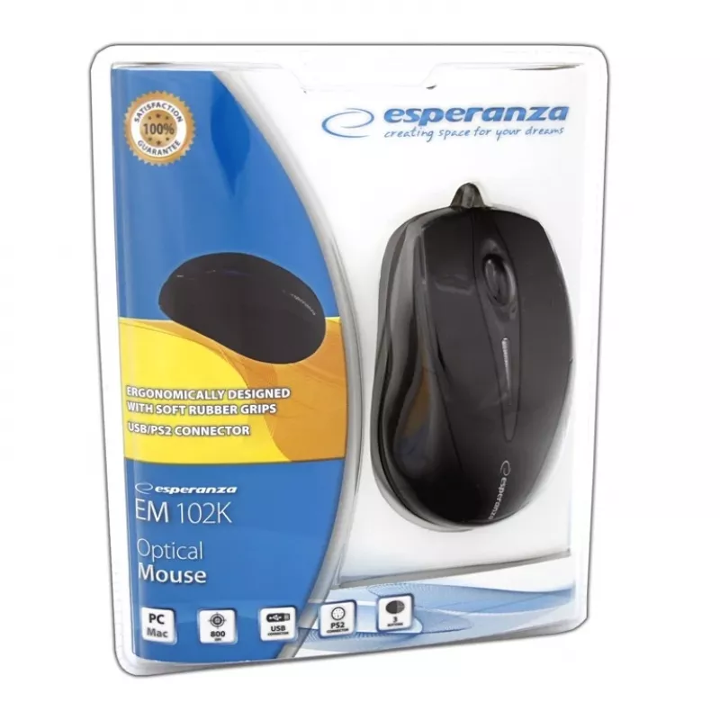Esperanza EM102K myš USB Type-A optická 800 DPI