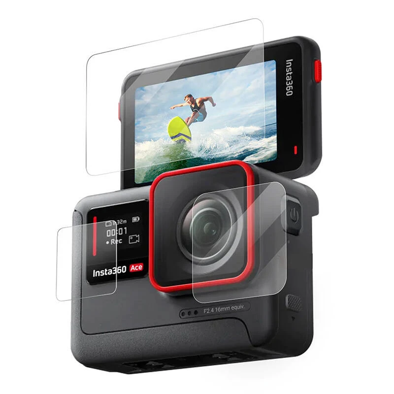 Tvrdené sklo ochranná fólia displeja Telesin S6-FLM-02-TIS pre Insta360 Ace Pro Ace — model S6-FLM-02-TIS