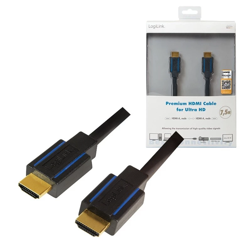 HDMI kábel LogiLink CHB007 7,5 m