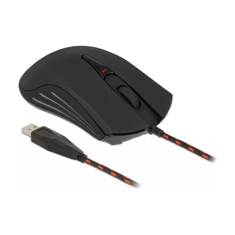 Herná myš DeLOCK 12531 obojručná USB Type-A optická 4800 DPI