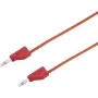 VOLTCRAFT meracia šnúra [konektor samec 4 mm - konektor samec 4 mm] 0,5 m červená MSB-300 (MSB-300-0.5-Rot)