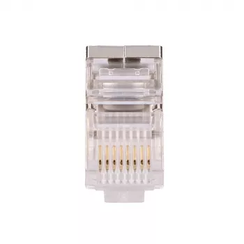 Sieťový kábel Extralink RJ45 konektor samec CAT5E FTP RJ45 8P8C transparentný