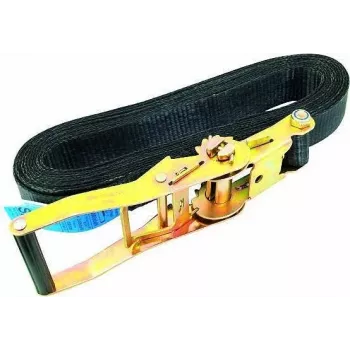 OMNITRONIC upínací popruh S800 s račňou, 8 m / 50 mm, čierny