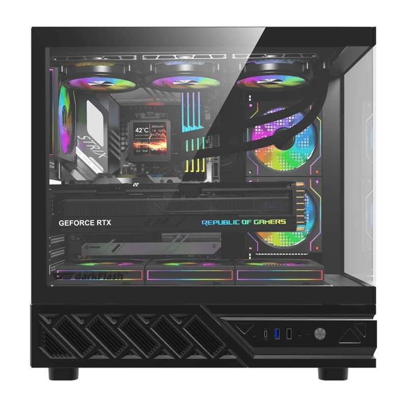 Počítačová skriňa DarkFlash DS950 (čierna) – Midi-Tower kompatibilná s ATX