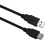 USB 3.0 predlžovací kábel helos 288349 — 0,5 m, čierny, samec-na-samicu
