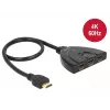 Delock HDMI UHD switch 3 x HDMI in > 1 x HDMI out 4K - video/audio prepínač - 3 x HDMI - desktop