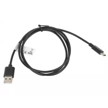 Kábel Lanberg CA-USBO-10CC-0010-BK (USB 2.0 konektor samec - USB 2.0, USB, Type-C konektor samec, 1m, čierny) (CA-USBO-10CC-0010-BK)