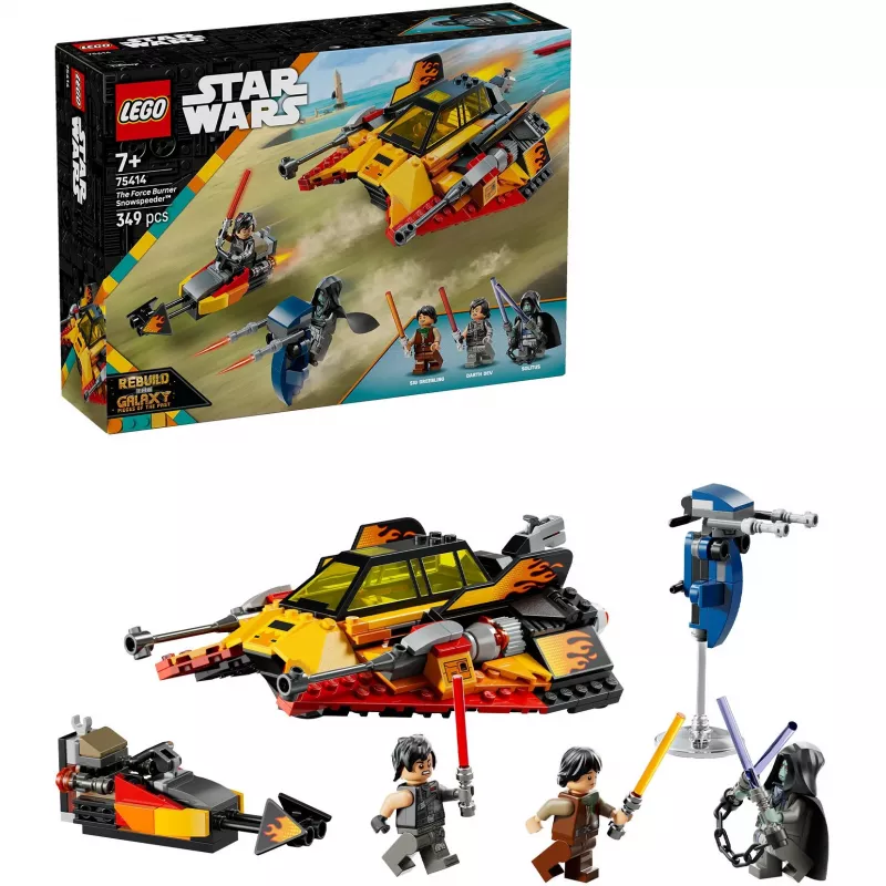 LEGO Star Wars Flame Speeder 75414 snežná sada – 349 dielov, 3 minifigúrky, vek 7+