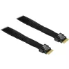 Kábel MiniSAS SFF 8654-4i > SFF 8654-4i (čierna, 0,7 metra)