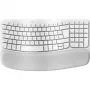 Logitech Ergo Series Wave Keys pre Mac - klávesnica - bezdrôtová - Bluetooth LE - AZERTY - francúzska - biela lámaná (920-012406)