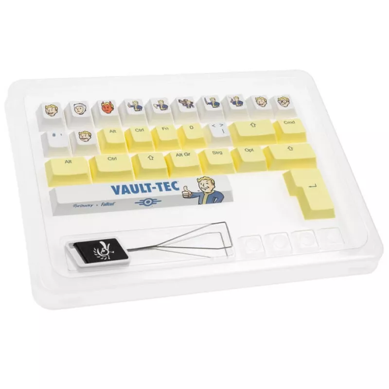 Sada keycapov Ducky x Fallout 132-dielna ISO DE rozloženie